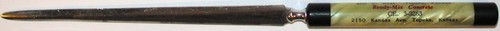 Vintage letter opener HANKAMERS Asphalt Excavating Topeka Kansas celluloid nrmt - Picture 2 of 3
