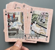 Chinese Ancient Obscene Picture Postcard Playing Cards Poker Board Game