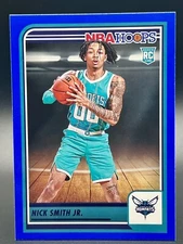 Nick Smith Jr. 2023-24 Panini Hoops NBA Rookie Blue RC #235 SP Hornets Card