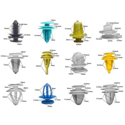 Universal Mixed Car Plastic Fasteners Clips For All Auto Door Panel Roof Covers