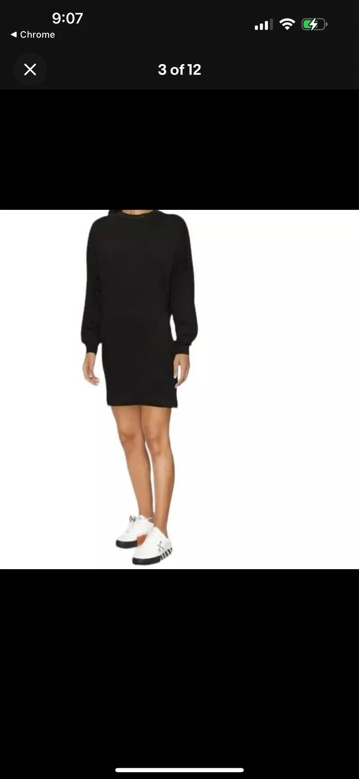 Mini abito sopra logo glitterato Palm Angels XXS nuovo con etichette