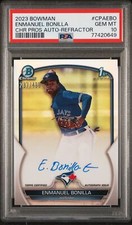 Enmanuel Bonilla 2023 Bowman Chrome Prospect Auto /499 Refractor PSA 10 #CPAEBO