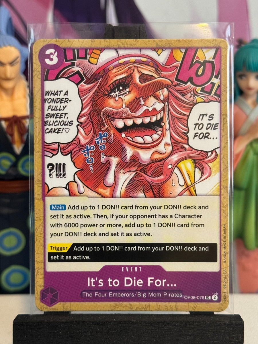 One Piece CG 4 It's to Die For OP08-076 Two Legends Uncommon! | eBay