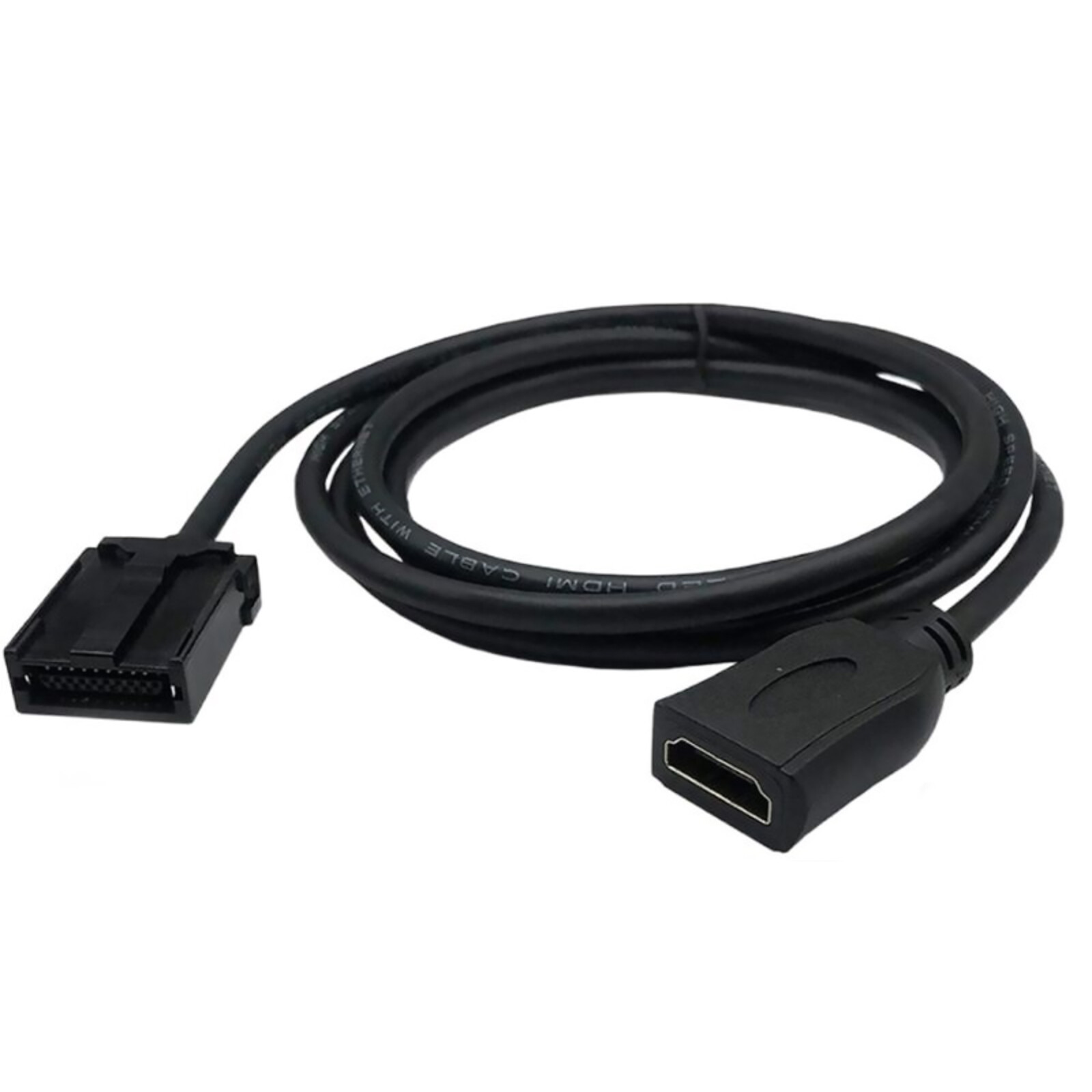 HDMI E Type To AM HD Video Cable Audio Adapter For Car Digital Monitor
