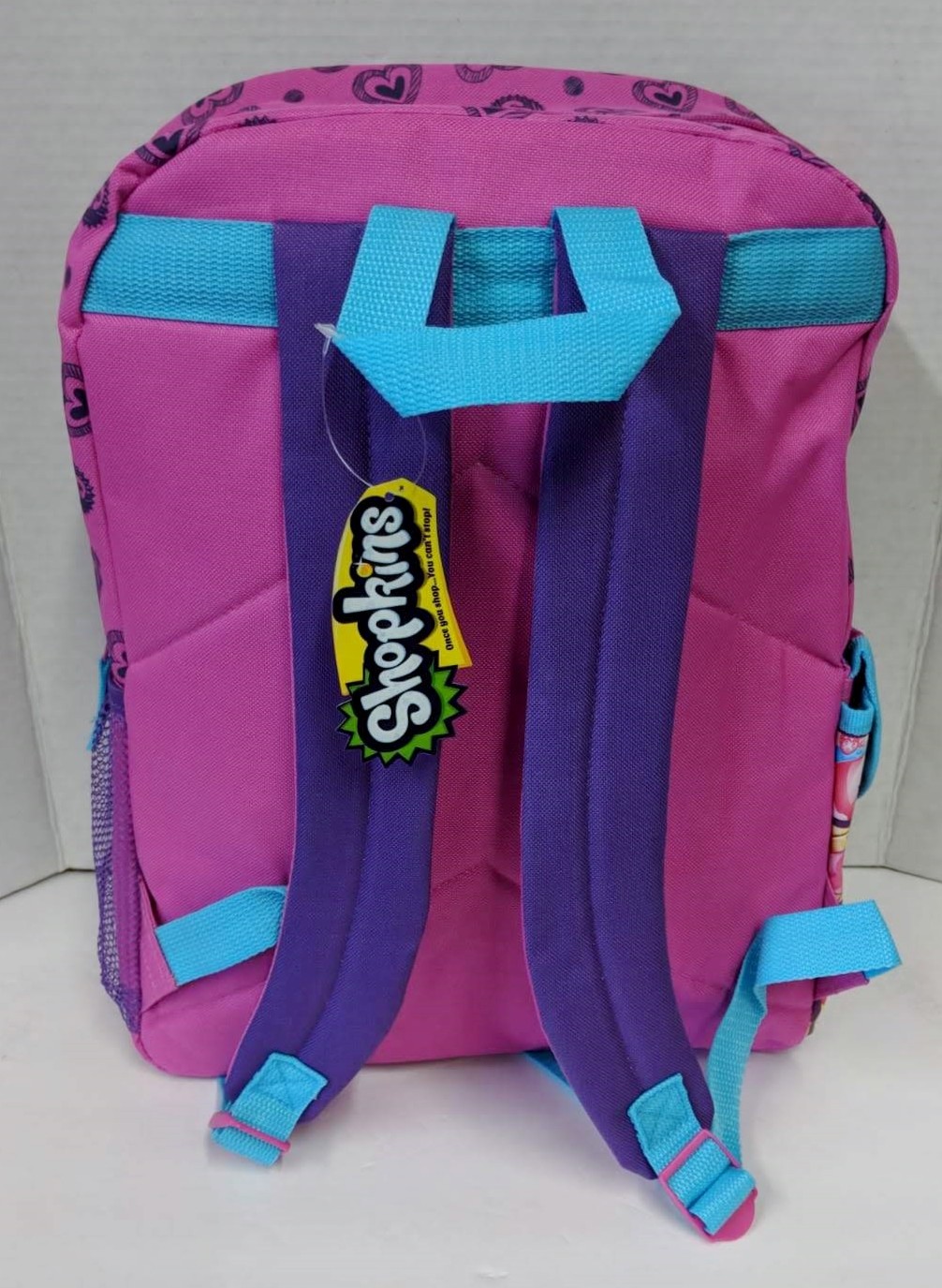 SHOPKINS BACKPACK & LUNCH BOX SET! BESTIES FOR LIFE PURPLE LARGE BAG 16