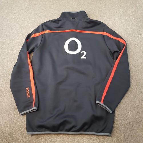 Canterbury Inglaterra 1/4 Cremallera Top Medio Azul Rugby Pullover Entrenamiento Taladro O2 - Imagen 11 de 14