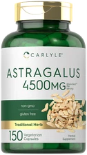 Astragalus Capsules 4500mg | 150 Count | Vegetarian, Non-GMO | by Carlyle
