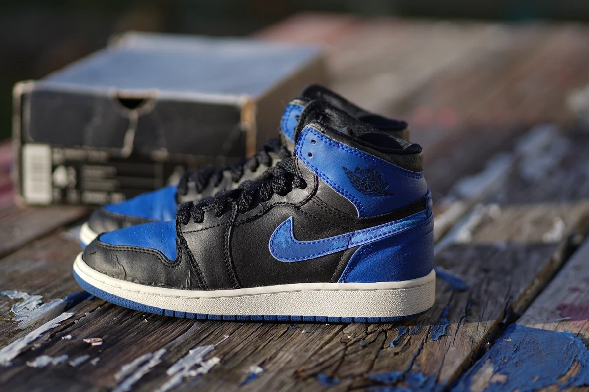 Size 4.5y - Nike Air Jordan 1 Retro Royal 2001 Preowned Vintage Rare