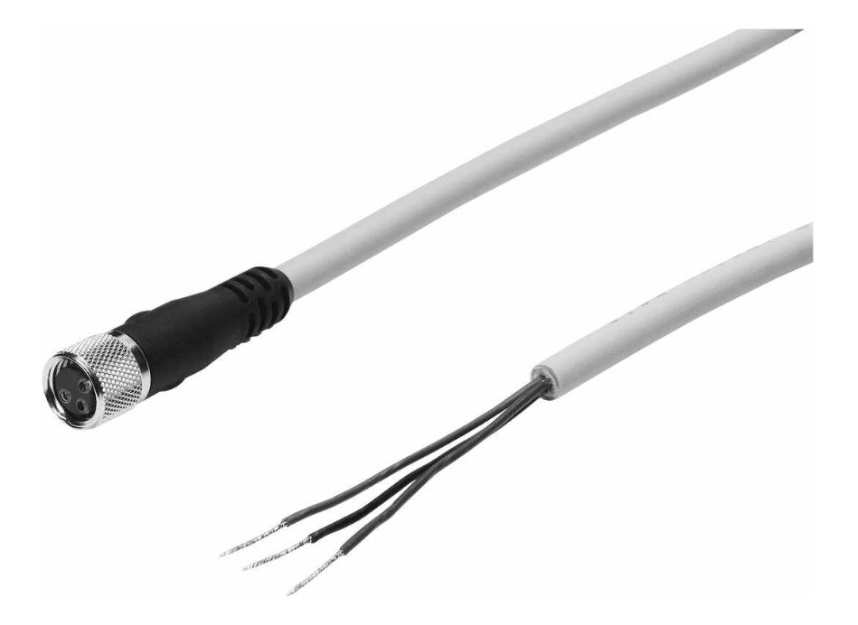 Festo SIM-M8-3WD-2.5-PU 159422 Interconnect Cable New