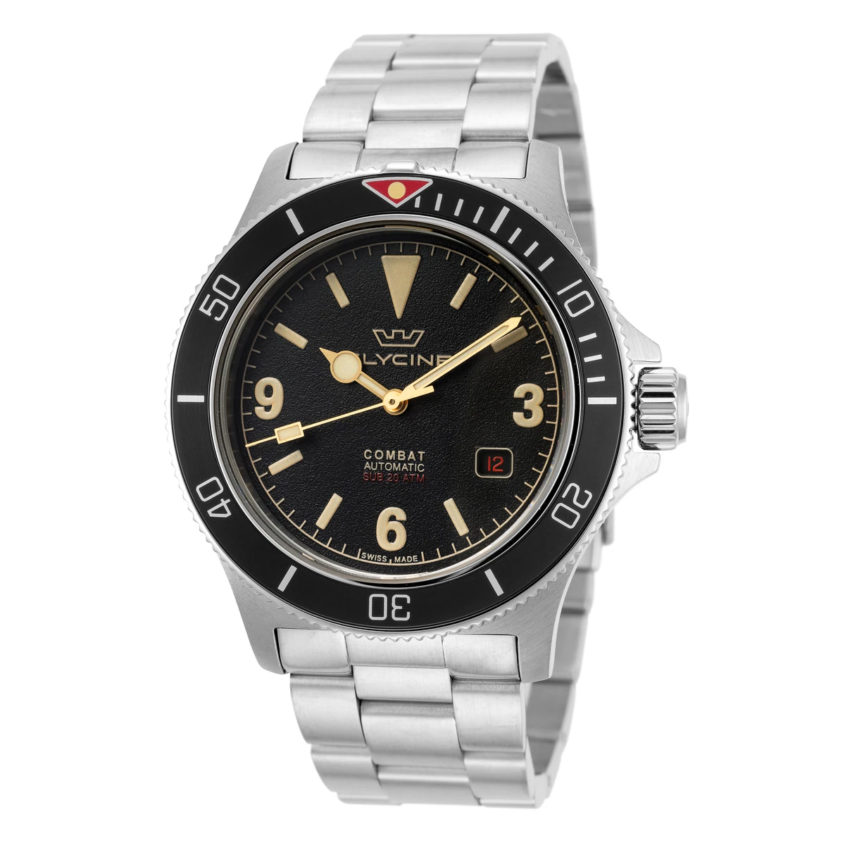 Glycine Men s GL0261 Combat Sub 42 Vintage 42mm Automatic Watch