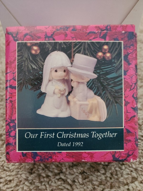 Precious Moments Our First Christmas Together, ornament dated 1992