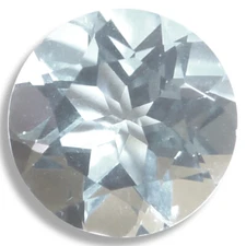 Natural Aquamarine Blue Round Faceted Loose Gemstones Fine Cut AA+