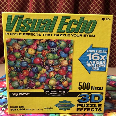 Visual Echo 3D Effect Jigsaw Puzzle ''Bug Central'' 500 Pieces
