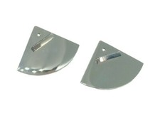 Silver Fan Front and Back Earrings
