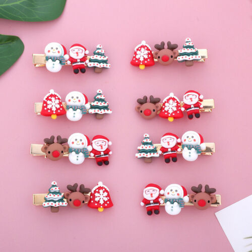 Christmas Hair Clips for Girls Cute Christmas Hair Barrettes Pins for Kids Girls