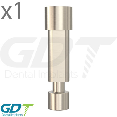Titanium Analog 3D CAD/CAM, Dental Int Hex 2.42mm Library Digital Model