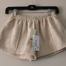 NWT Rylee and Cru Daisy Confetti Shorts Cream Pull On Style 12-14
