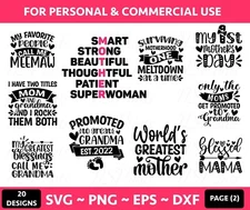 20 Mom svg bundle hand lettered | mothers day svg | mom life svg | mama svg |