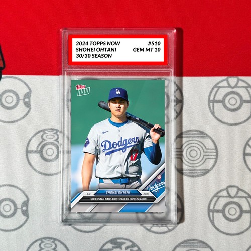 Graded 10 Shohei Ohtani 1st 30/30 Season 2024 MLB TOPPS NOW Card #510