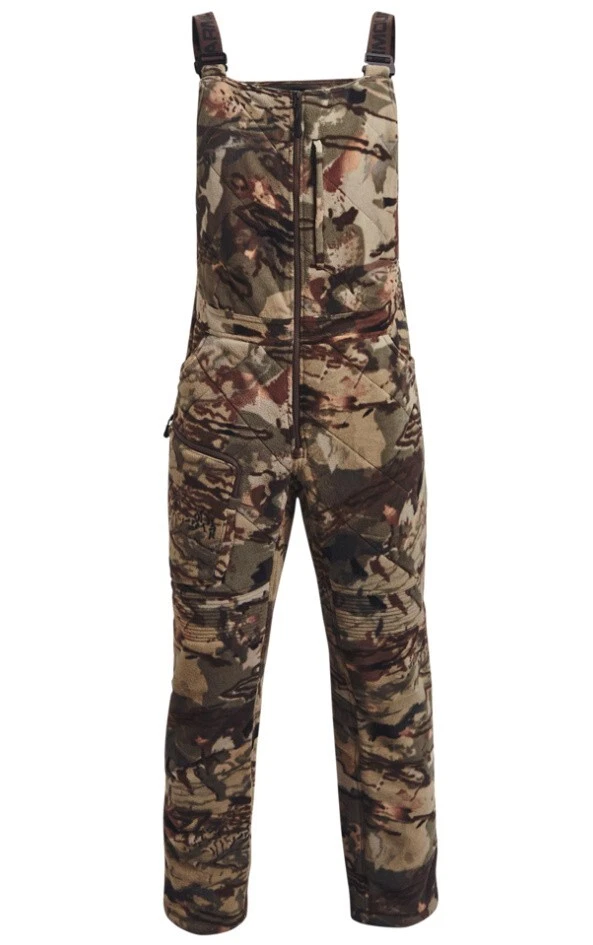 Under Armour UA RUT Endure Windproof Microfleece MD Forest 2.0 Camo Bib Pant - Image 3 of 4