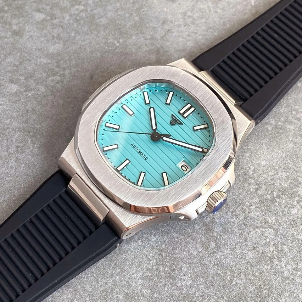 Reloj Hombre Tandorio Para Nautilus Serile 40mm Zafiro 20ATM Luz Azul Lume NH35A - Imagen 4 de 4