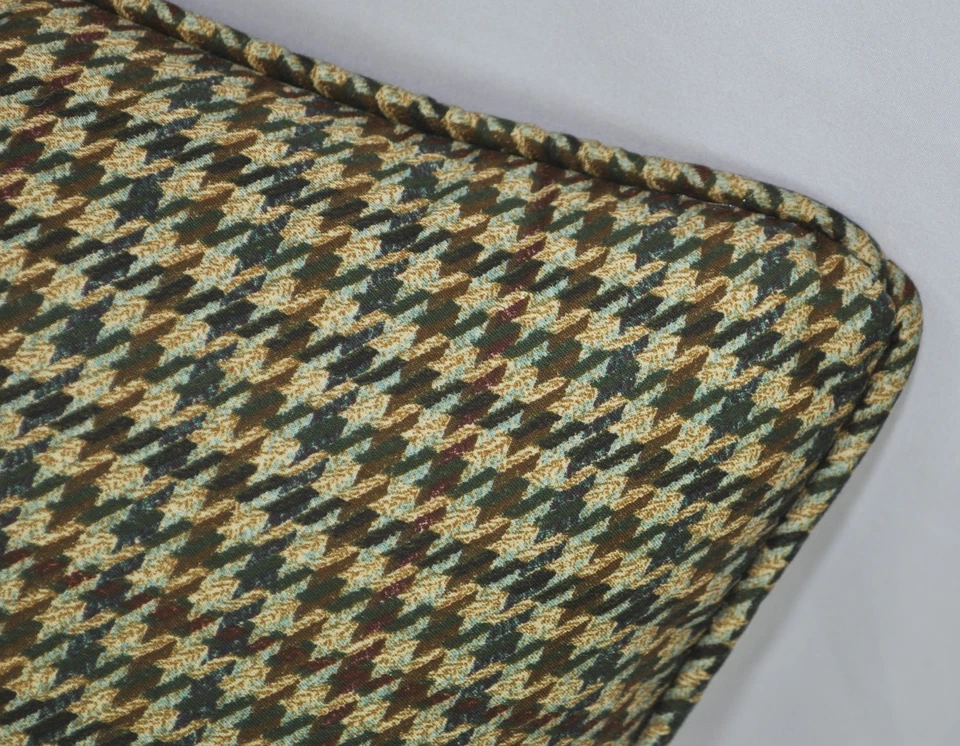 NUEVA Almohada con Cordón Hecha con Ralph Lauren Edgefield Tela Pata de Gallo Verde 15x10 Foto 2 de 2