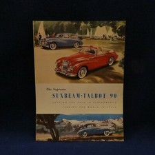 1950S The SUPREME SUNBEAM TALBOT 90 SALES  BROCHURE PRINTED IN ENGLAND EXC COND!
