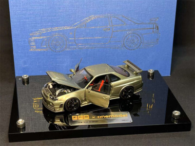 PGM 1:43 Nissan R34 Z-Tune JADE green Model Car | eBay