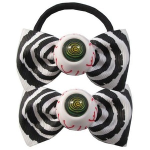 Kreepsville-666-Hypno-Eyeball-Hairbow-Bands-Blk-Wht-Horror-Halloween