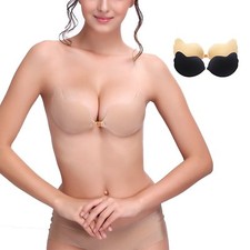 Silicone Adhesive Stick On Magic Push Up Gel Strapless Invisible Bra Backless