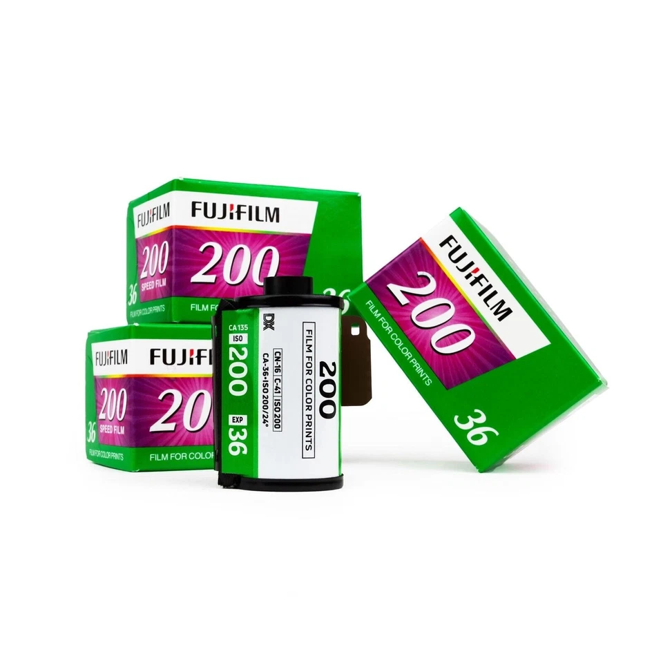 3x Fujifilm Fujicolor C200 135-36 Kleinbildfilm 35mm Farbfilm Color Kleinbild