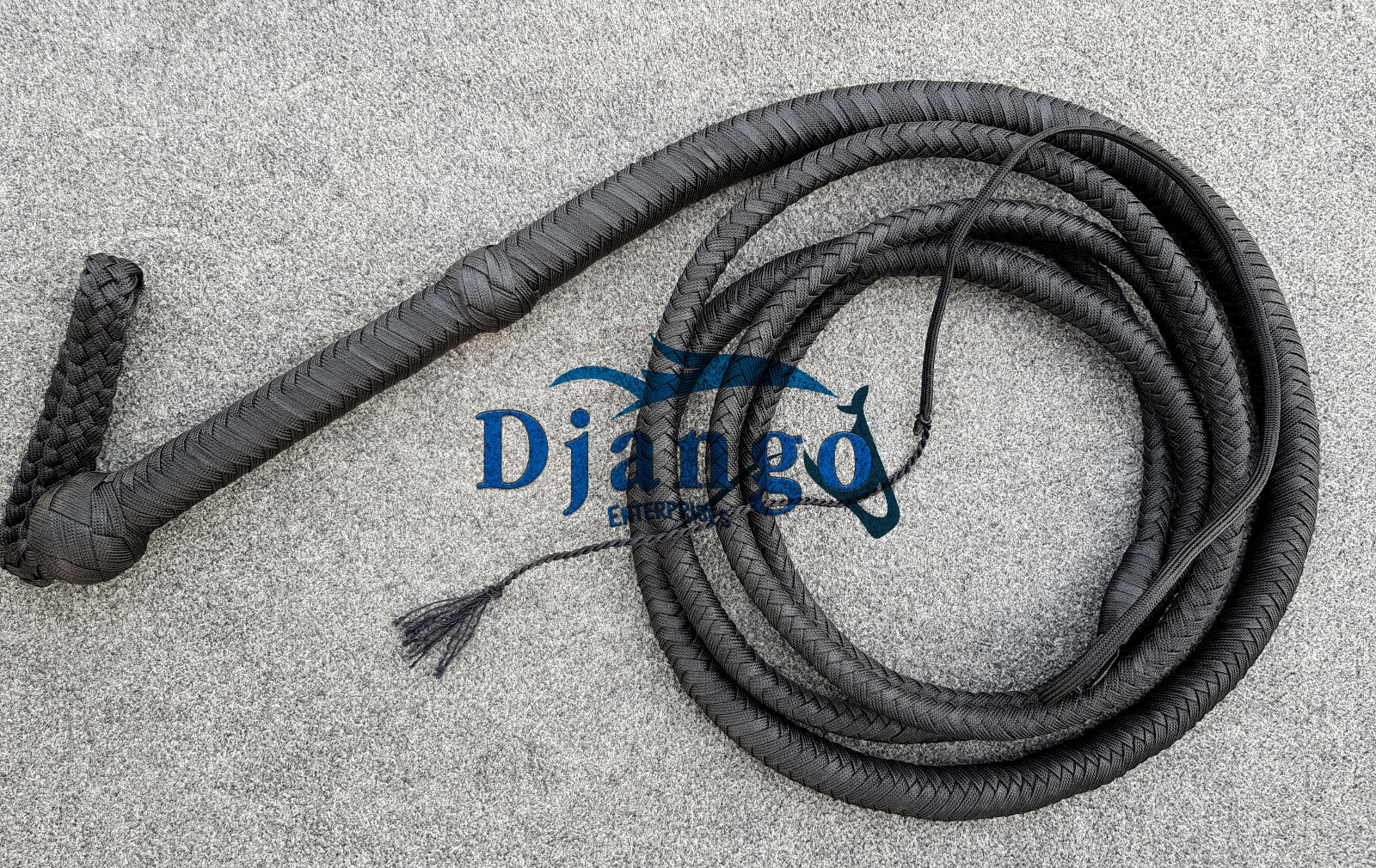 Genuine Cow Leather Bullwhip 4 Feet Long Handmade Black Stock Whips In - Foto 7