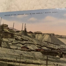 RPPC Butte Montana~Richest Hill in World~Industrial~Northern Pacific Railroad