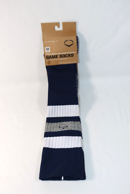 Evoshield Navy Blue Baseball Softball Game Socks Large Men 8-12 Women 10-13 NEW
