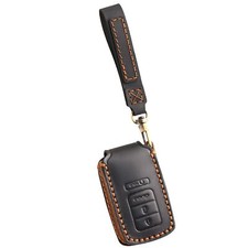 Genuine Leather 4-Button Key Fob Cover for Acura RDX TLX ILX MDX RLX NSX 201...