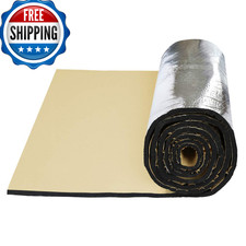 Uxcell 394Mil 32.29Sqft Car Exhaust Muffler Heat Sound Deadener Insulation Mat
