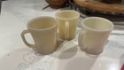 Vintage Fire-King Ivory Coffee Mugs