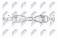 NTY Antriebswelle Links, Vorderachse U.A. FüR Dodge, Fiat