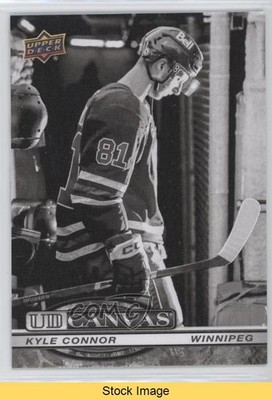 2025-26 Upper Deck Series 1 UD Canvas Black & White Kyle Connor #C-17 READ o1h