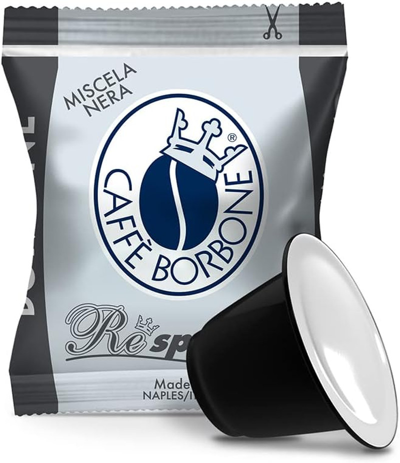 Caffè Borbone Black Respresso Capsules – 100 Nespresso* Compatible Borbone Coffe