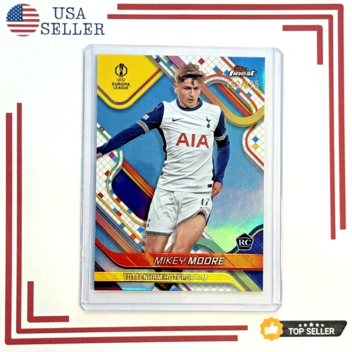 2024-25 Topps Finest #59 MIKEY MOORE Sky Blue Refractor /275 Rookie Rc