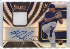 2020 Panini Select Rookie Jersey Holo Prizm 49/99 Brock Burke #RJA-BR Auto b8r