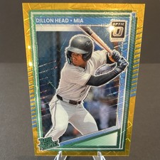 2024 PANINI DONRUSS 178 DILLON HEAD OPTIC-GOLD VELOCITY /10 Rated Prospect