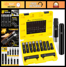 11pcs Lug Nut Key Set - Spline Spike Hex Socket Removal Kit Reinforced Tools