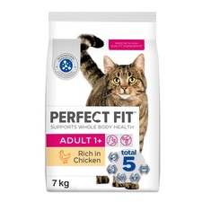 PERFECT FIT Cat Complete Dry Adult 1+ Chicken 7kg 5.15 per kilo