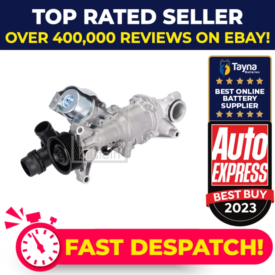 Water Pump fits MERCEDES CLA45 AMG C117, X117 2.0 13 to 19 M133.980 Coolant Febi