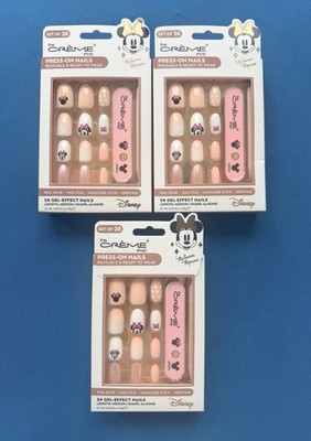 The Crème Shop Disney Minnie Mouse Gel-Effect Press-On Nails Medium Almond X3