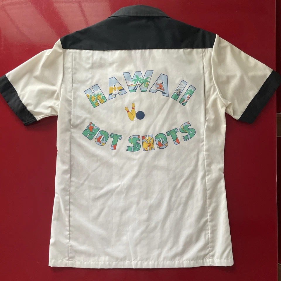 1970-80s Vintage Kennington Bowling Shirt, Never Worn, Black/Cream, Size M - Image 4 of 4