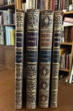 Lot Of  4 Charles Dickens illustrated Chapman Hall Fine Binding Barnard c1870 VG