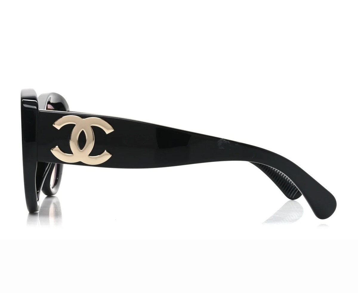 Chanel CH5492A C622-S5 Black Cat Eye w Gold 